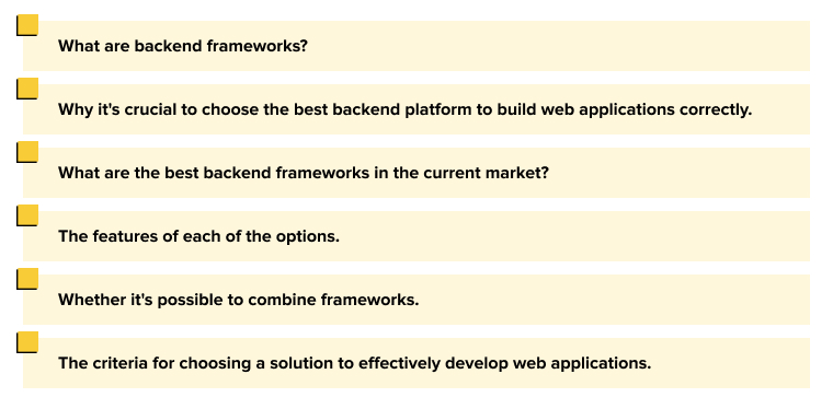 Best Backend Framework for Web Development