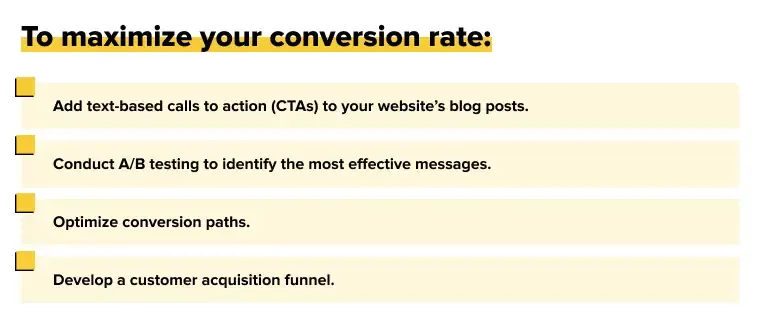 Higher Conversion Rates