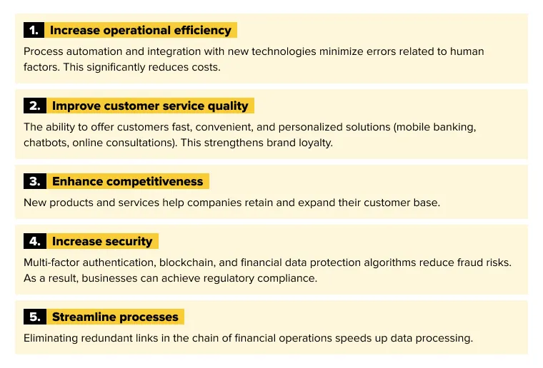 Key Benefits of Digital Transformation for FinTech Businesses